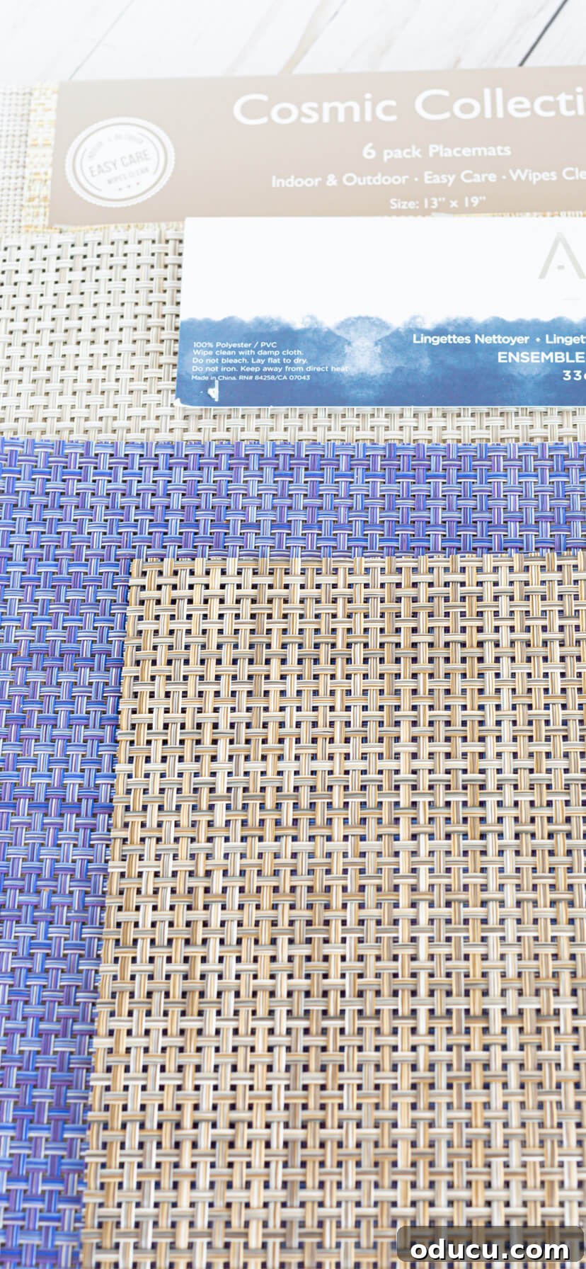 woven-placemats needed to cover drawer fronts for woven furniture look