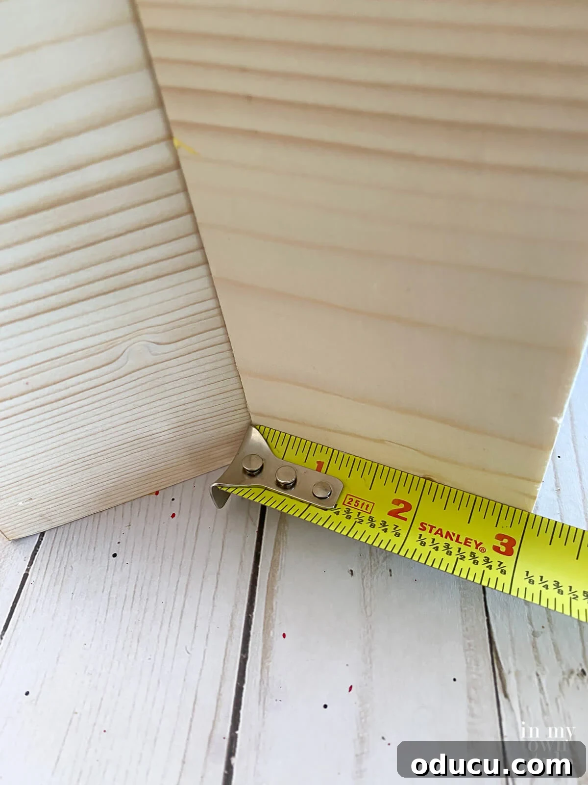 Double check placement before gluing stand together.