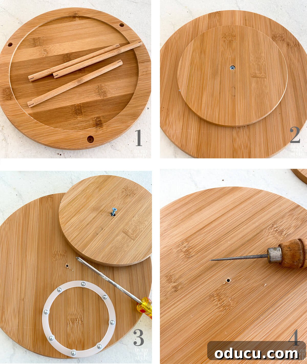 How to change turntable to use for spinning book holder.