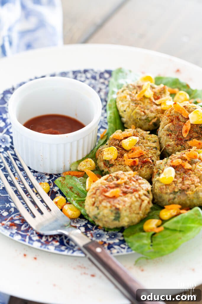 Faux Crab, Real Taste: Vegan Mini Cakes Recipe & Smart Plant-Based Eating Hacks 6 Plant Based no oil vegan crabless mini crab cakes on a plate ready to be eaten
