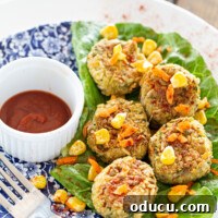 Faux Crab, Real Taste: Vegan Mini Cakes Recipe & Smart Plant-Based Eating Hacks 8 Whole Food Plant Based no oil vegan crabless mini crab cakes on a plate ready to be eaten