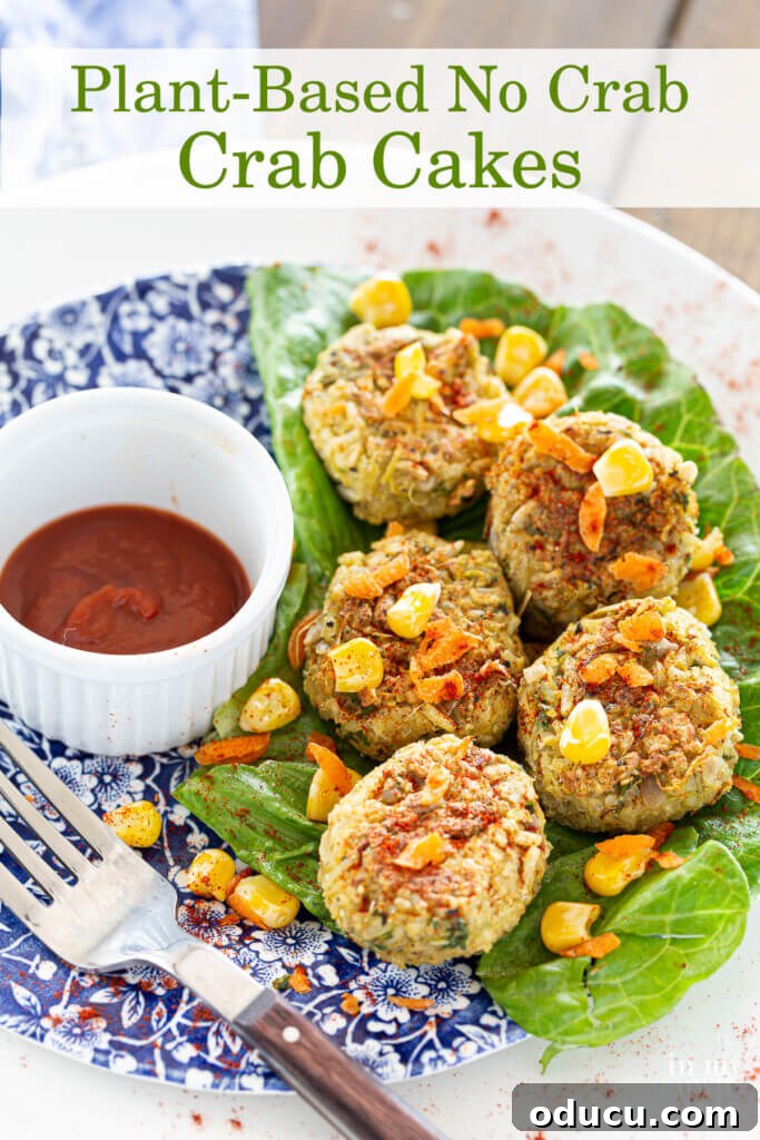 Faux Crab, Real Taste: Vegan Mini Cakes Recipe & Smart Plant-Based Eating Hacks 9 A plate on a table filled with Vegan mini crab cakes/