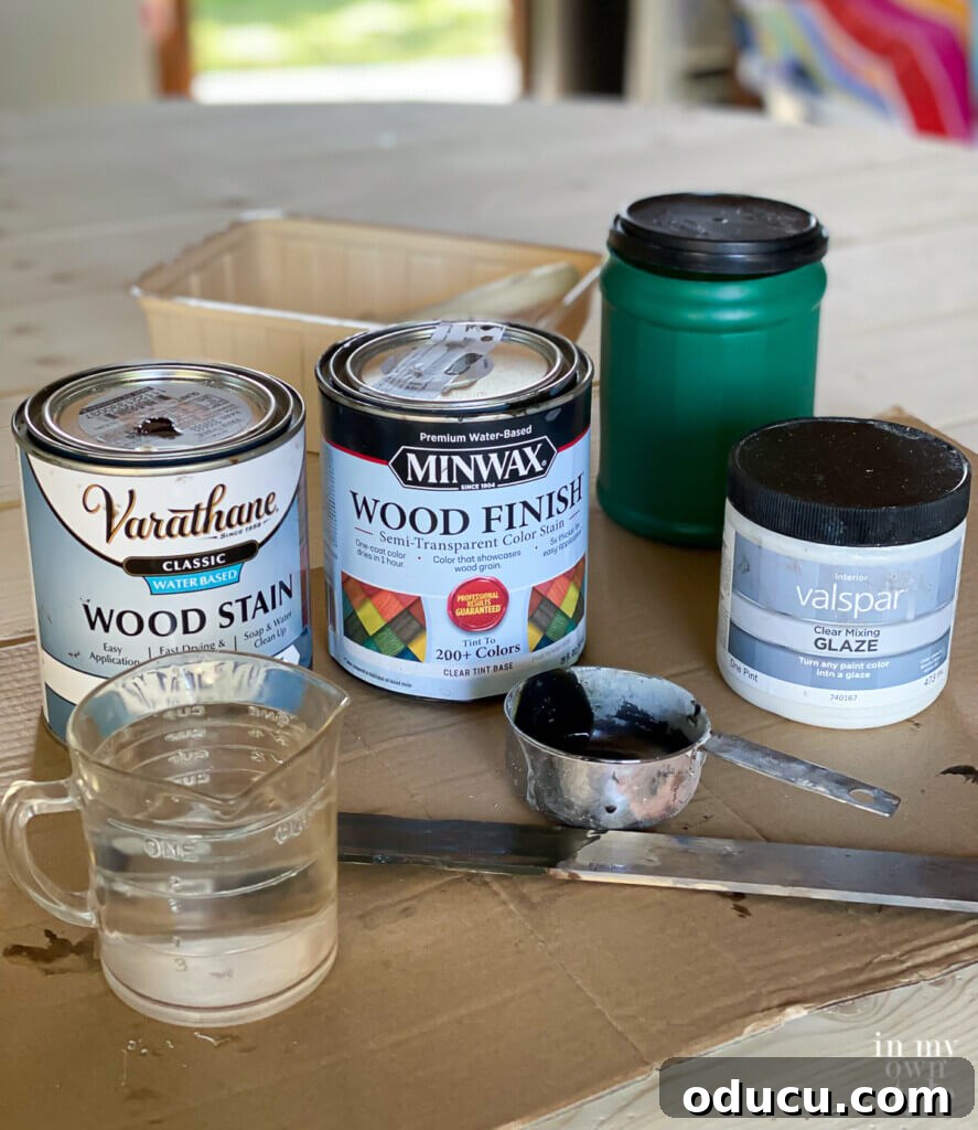 Crafting a Custom Round Wood Kitchen Tabletop 24 supplies needed to stain and finish a round wood table top.