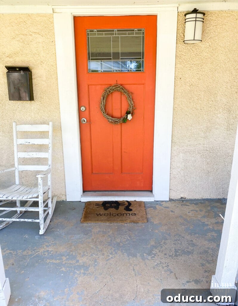 Transform Your Concrete Porch or Patio with Paint and Stencils 2 Before image of Painted Concrete Floors pictures