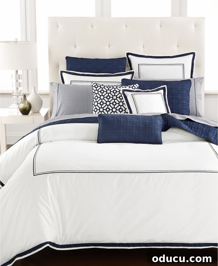 Personalize Your Sanctuary: Mix & Match Bedding 11 The pillow lovers styled bed.
