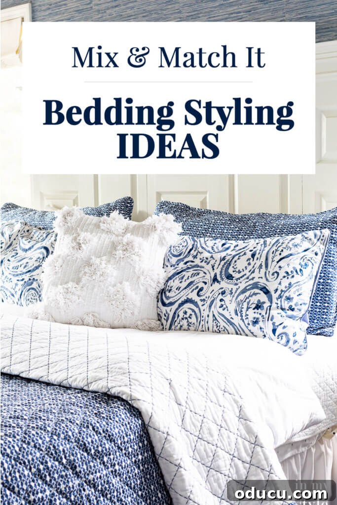 Personalize Your Sanctuary: Mix & Match Bedding 20 Mixing patterns on bedding