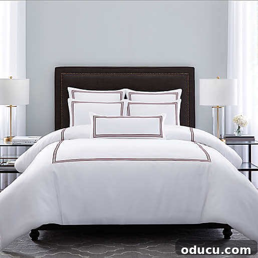 Personalize Your Sanctuary: Mix & Match Bedding 10 The hotel inspired styled bed.