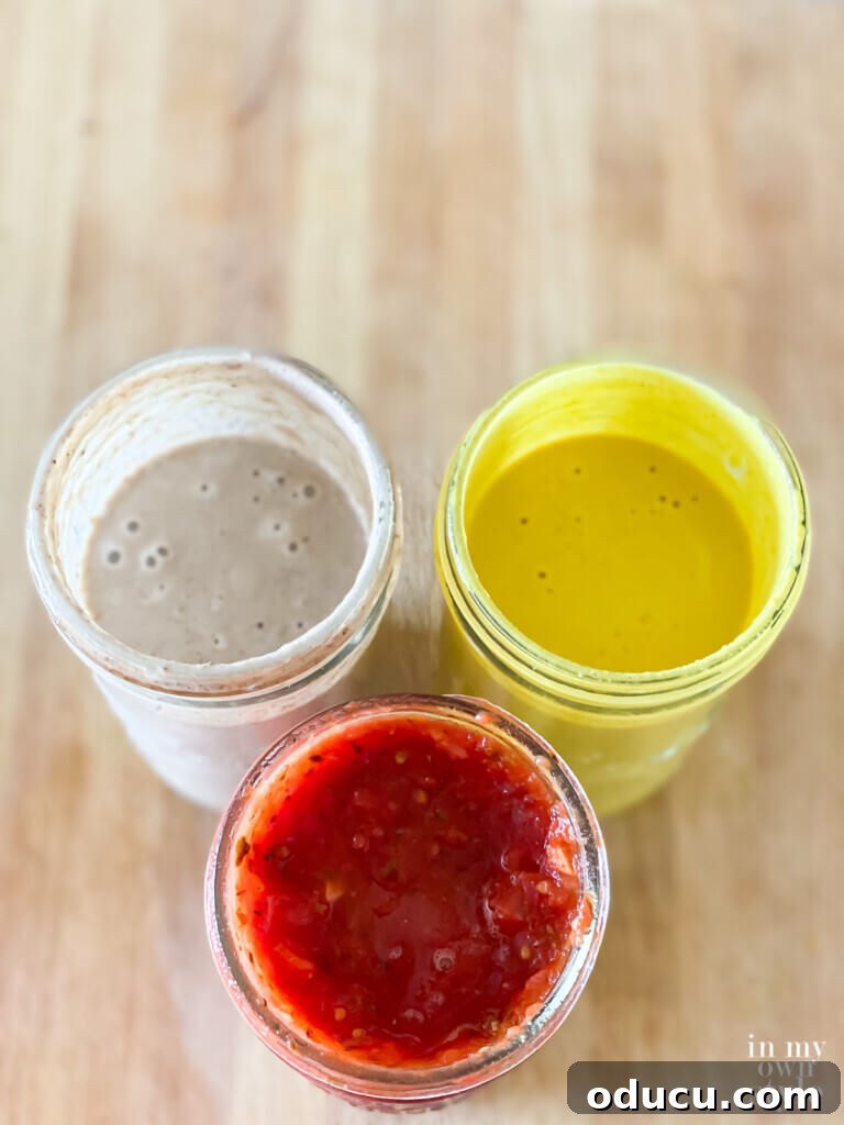 3 of my favorite sauces and dressings to use on any plant based food.