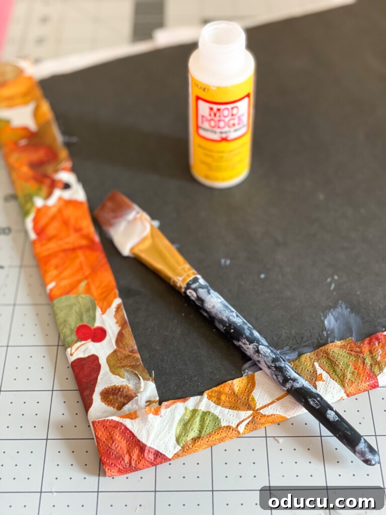 Crafting Versatile Serving Trays for Every Occasion 16 How to secure paper napkins or gift wrap to the back of foam core or cardboard for a decorative tray insert.