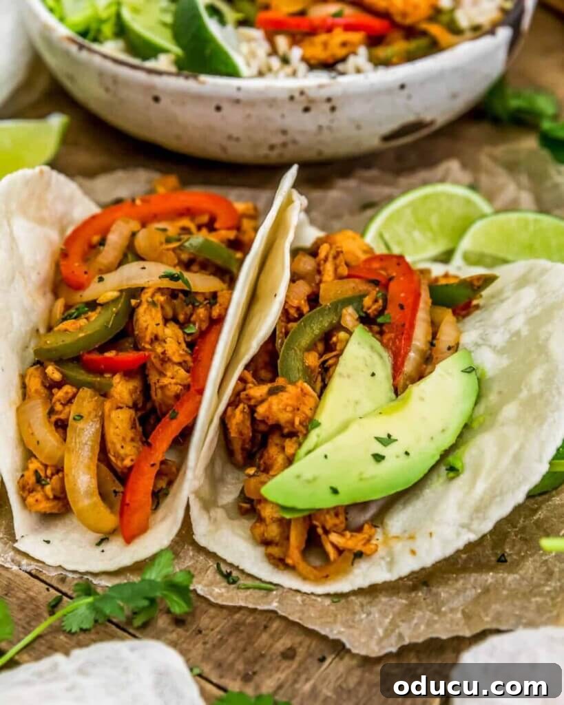 Soy Curls: Your Next Plant-Based Obsession 3 Vegan-Soy-Curl-Fajitas recipe from Monkey and Me