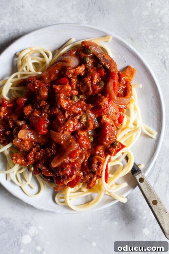 Soy Curls: Your Next Plant-Based Obsession 6 Soy-Curl-Cacciatore recipe
