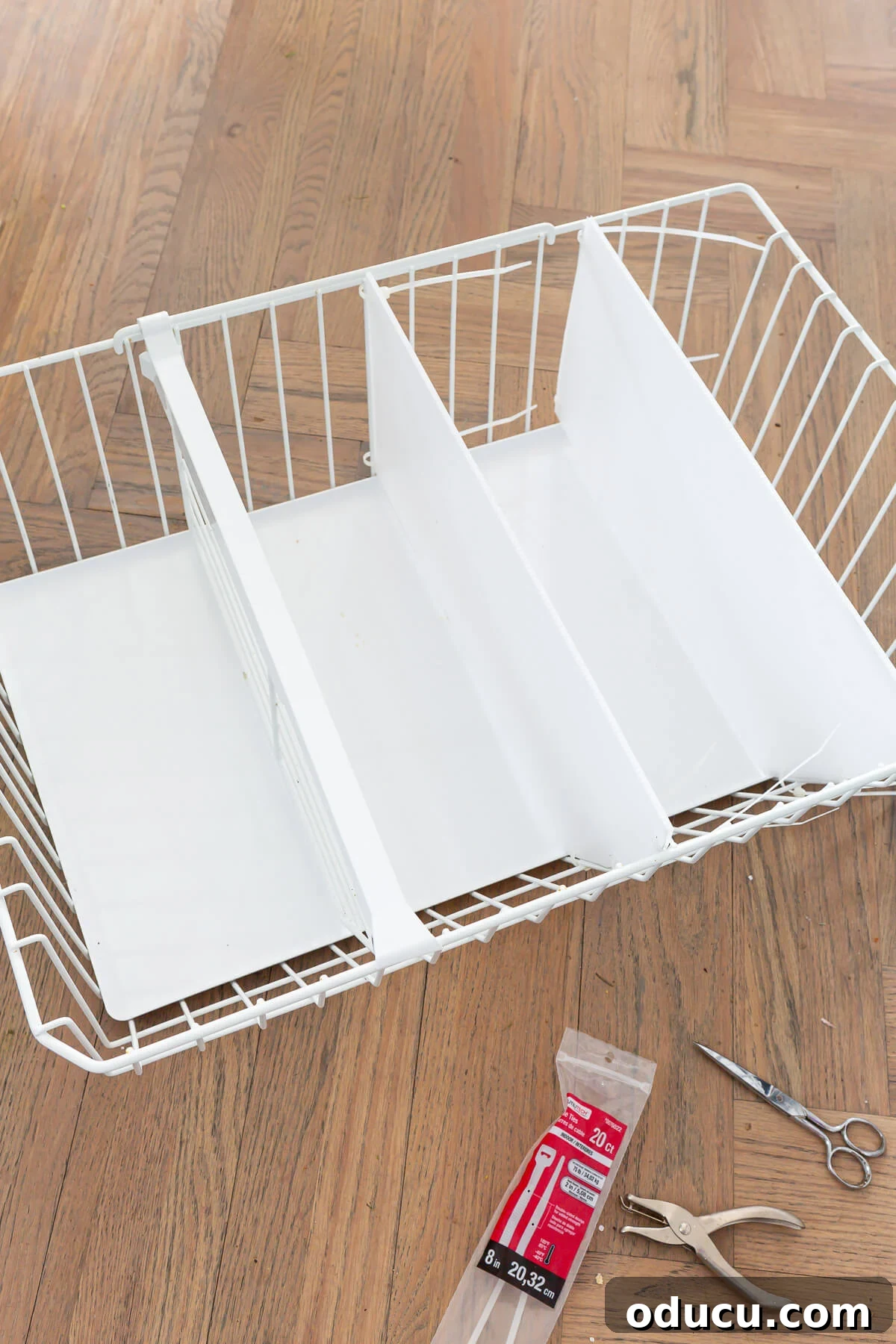 DIY Freezer Drawer Organization Hacks 13 How to attach DIY freezer basket dividers.