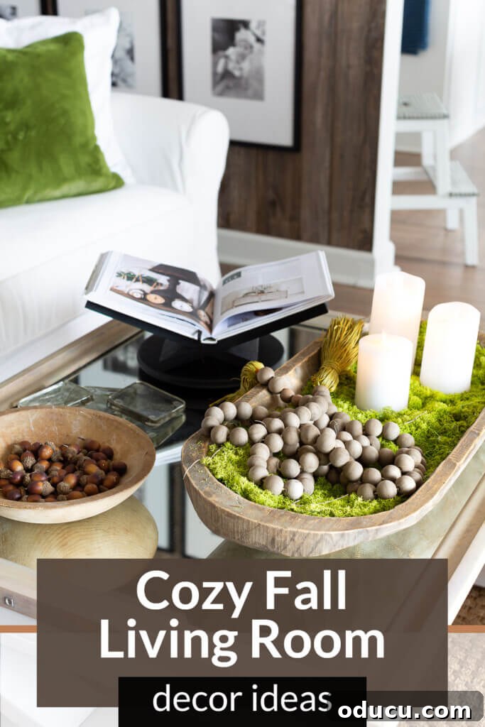 Cozy Fall Living Room on a Dime 15 Moody cozy style for a living room without pumpkins.