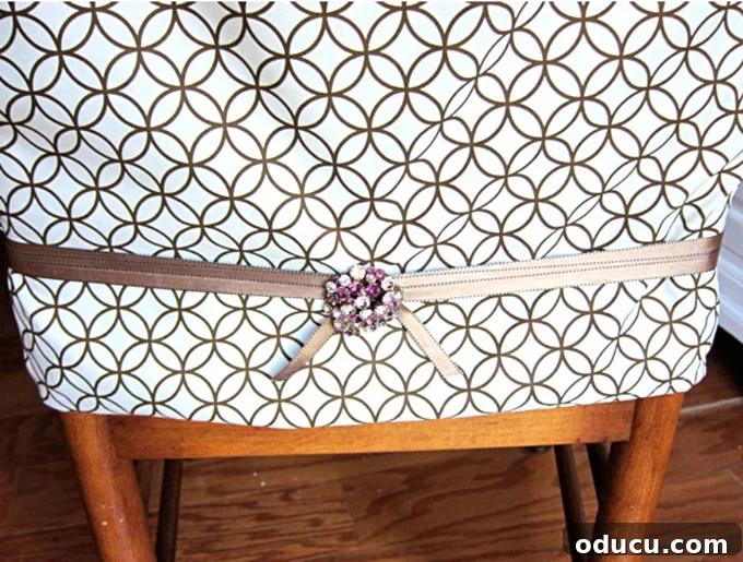 Pillowcase Chair Cover Hack: No Sewing Required! 9 How-to-make-dining-room-chair-covers-using-fabric