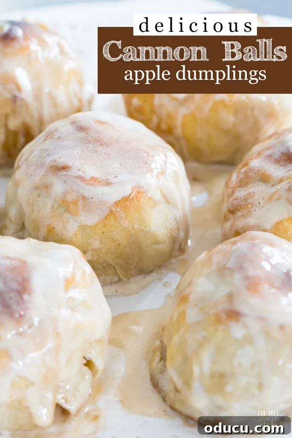 Reimagine Thanksgiving: 8 Unexpected Dinner Recipes 7 Image of a plate filled with delicious baked apples wrapped in pie crusts called Cannon Ball apple dumplings. They make delicious Non Traditional Thanksgiving Dinner Recipes.