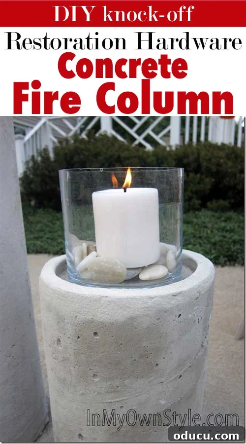 How to make a concrete candle holder for backyard lighting - DIY Cement Crafts