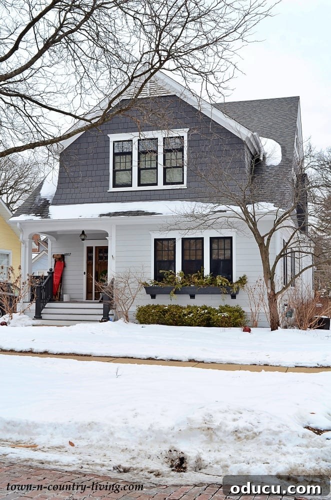 Style Insights Issue 83 3 grey and white charming home in the snow
