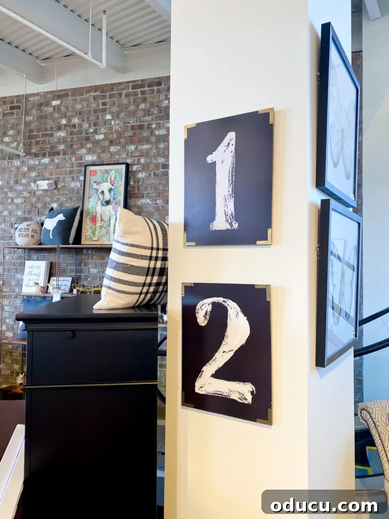10 Easy DIY Decor Projects to Achieve a Designer Look for Less 6 easy knock off decor - number signs