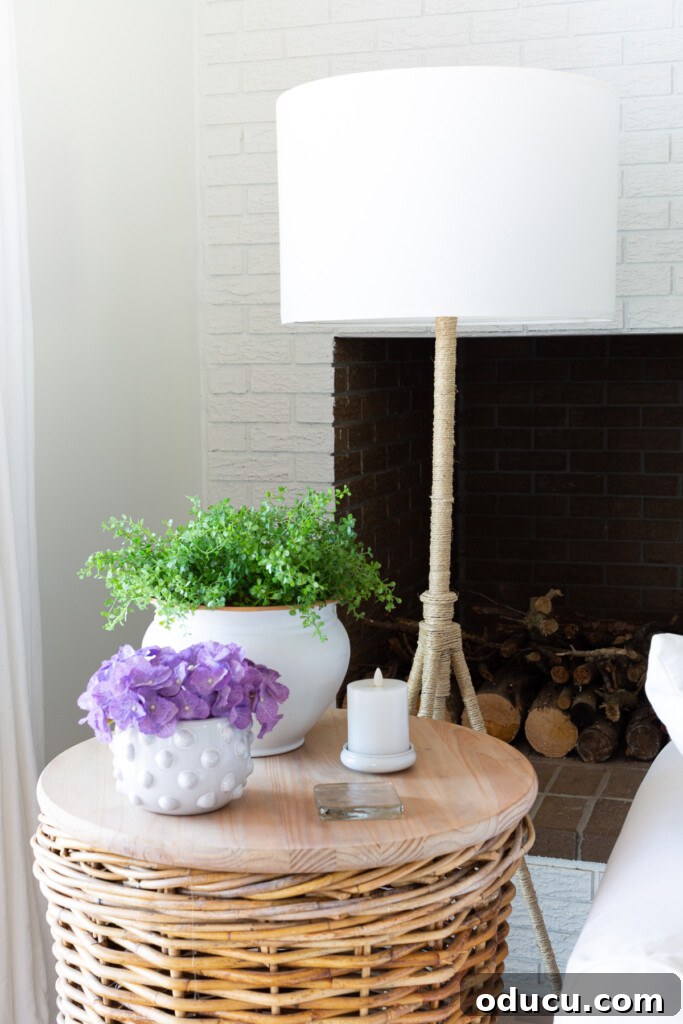 Stunning Floor Lamp Makeover for Less Than Ten Bucks 3 DIY floor lamp makeover coastal summer decor