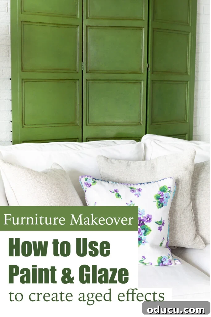 Effortless Glaze Finishes for Furniture 24 How to use paint and glaze for furniture makeovers.