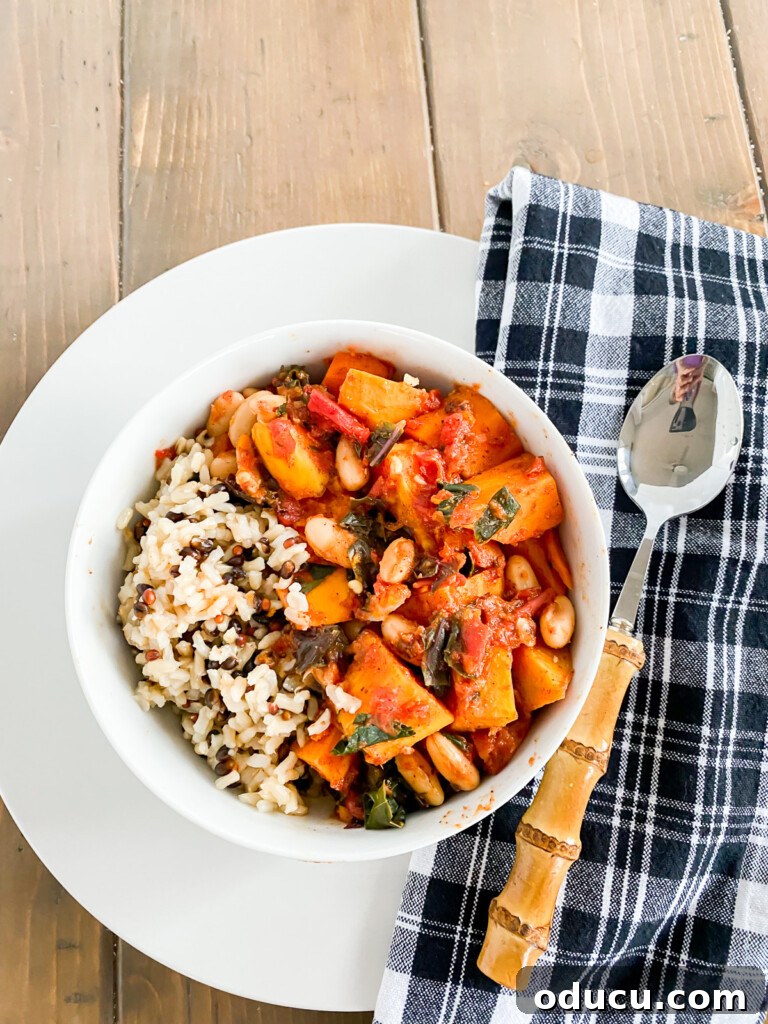 The Kale Chili You'll Make Again and Again 4 A gourmet bowl of delicious vegan chili, rich in color and texture.