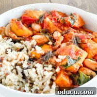 The Kale Chili You'll Make Again and Again 5 plant based chili in a bowl - kale chili with sweet potatoes