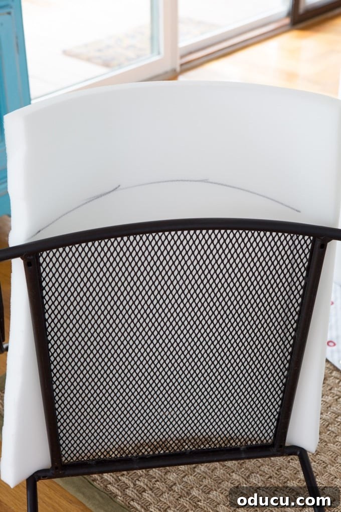 Speedy Wrought Iron Patio Cushions DIY for Any Chair 4 how to make a cushion for a chair