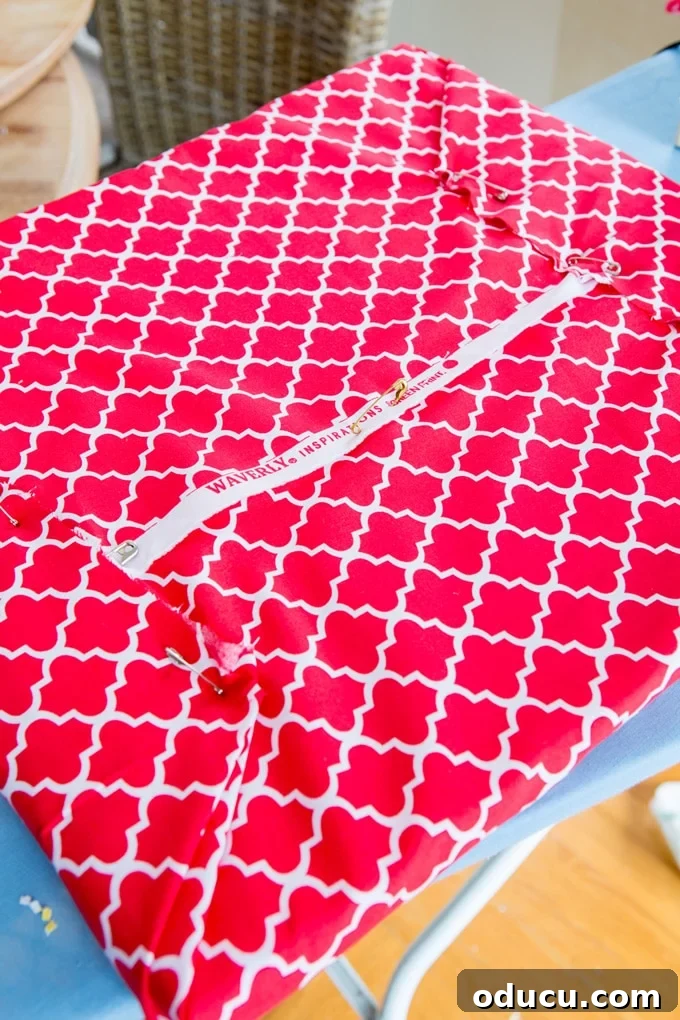 Speedy Wrought Iron Patio Cushions DIY for Any Chair 5 how to make a no sew cushion cover
