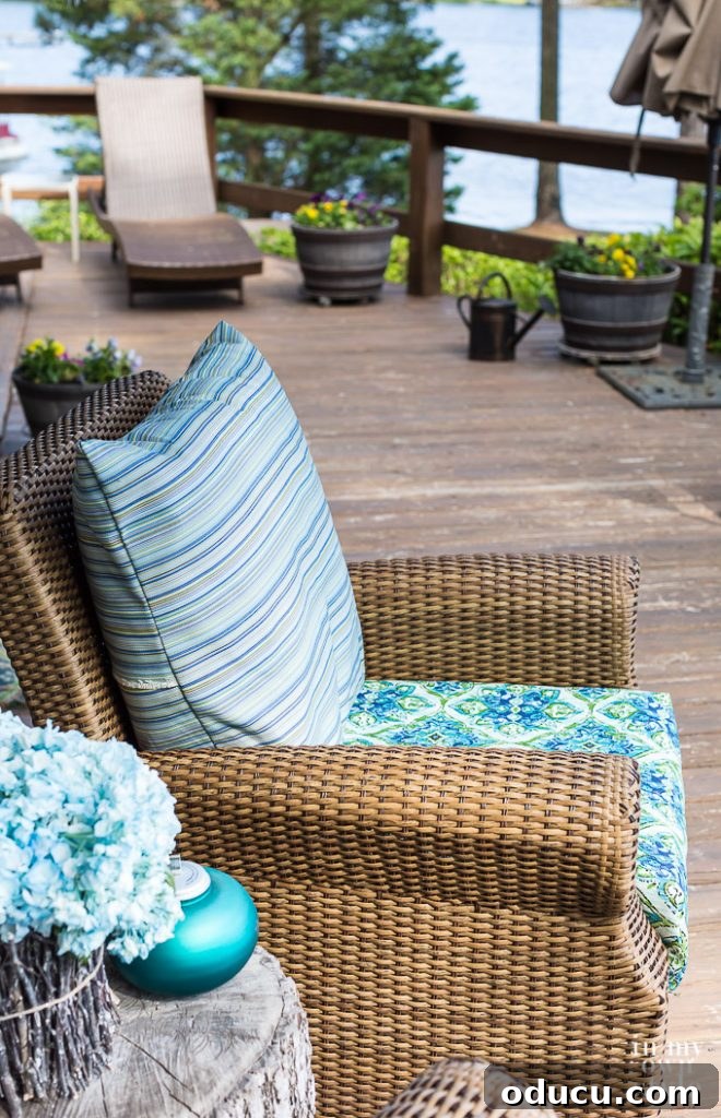 Make a Statement with Large Outdoor Clocks 13 How to make outdoor chair cushions