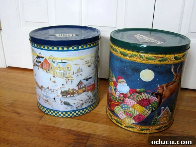 Create Your Own Pet Food Storage System 3 Metal can before transformation for pet food storage