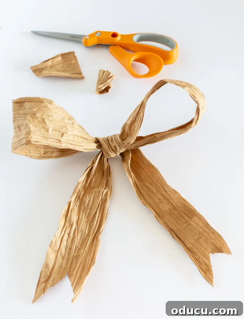 DIY Twisted Paper Ribbon Vase and a Creative Bonus Project 14 paper ribbon bow