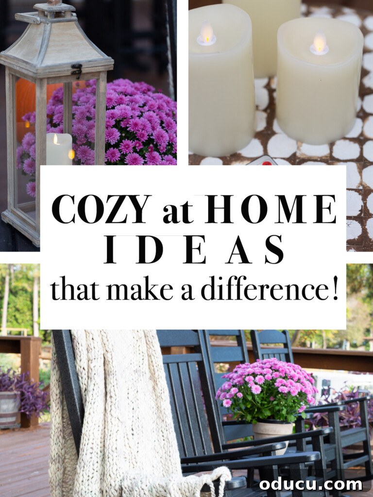 Cozy Fall Home Challenge 18 Collection of cozy at home ideas that make a difference in your life, illustrating how to achieve a home and life that feels cozy and less stressful.
