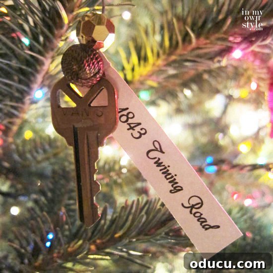 Craft 15 Beautiful Christmas Ornaments You'll Cherish 12 Ornament made from old house keys, representing a cherished memory.