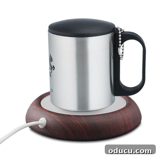 Gifts Guys Actually Want This Holiday 12 USB mug warmer mat, keeping beverages warm at desk