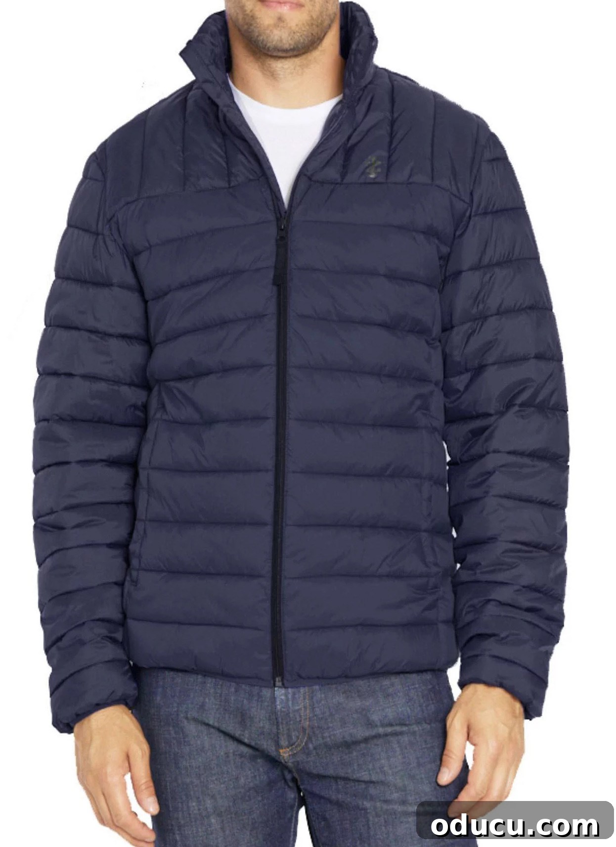 Gifts Guys Actually Want This Holiday 7 Men's IZOD puffer jacket in dark blue, a stylish and practical outerwear