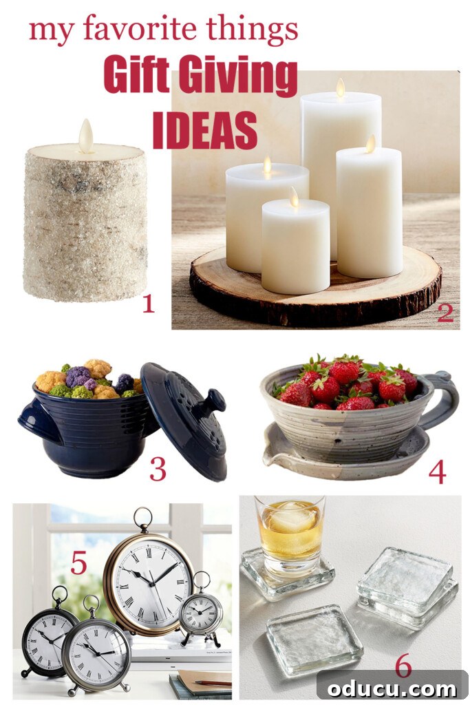 My Favorite Gift Ideas 6 my favorite things - gift giving items that I own and give a thumbs up.