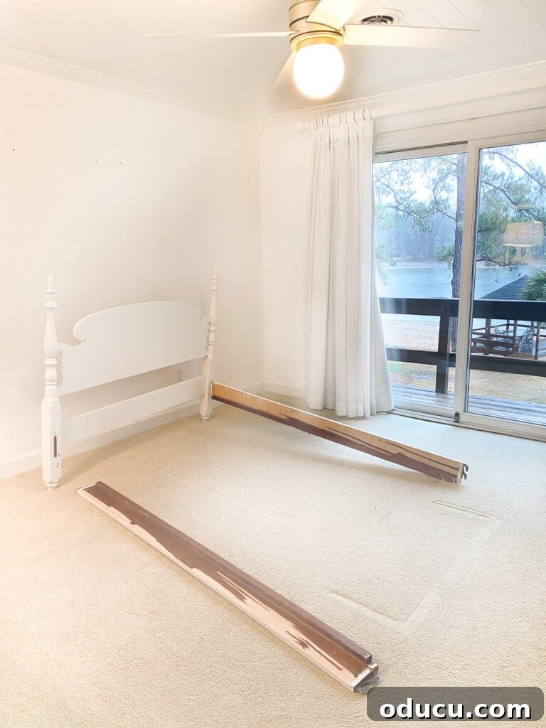 Christeli Charleston Mattress: What You Need to Know 3 broken bed frame in empty bedroom