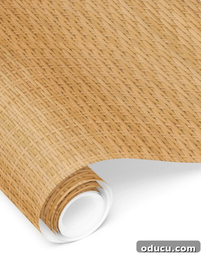 Decoupage Furniture Made Simple Your Visual Step by Step 6 a roll of wicker print gift wrap