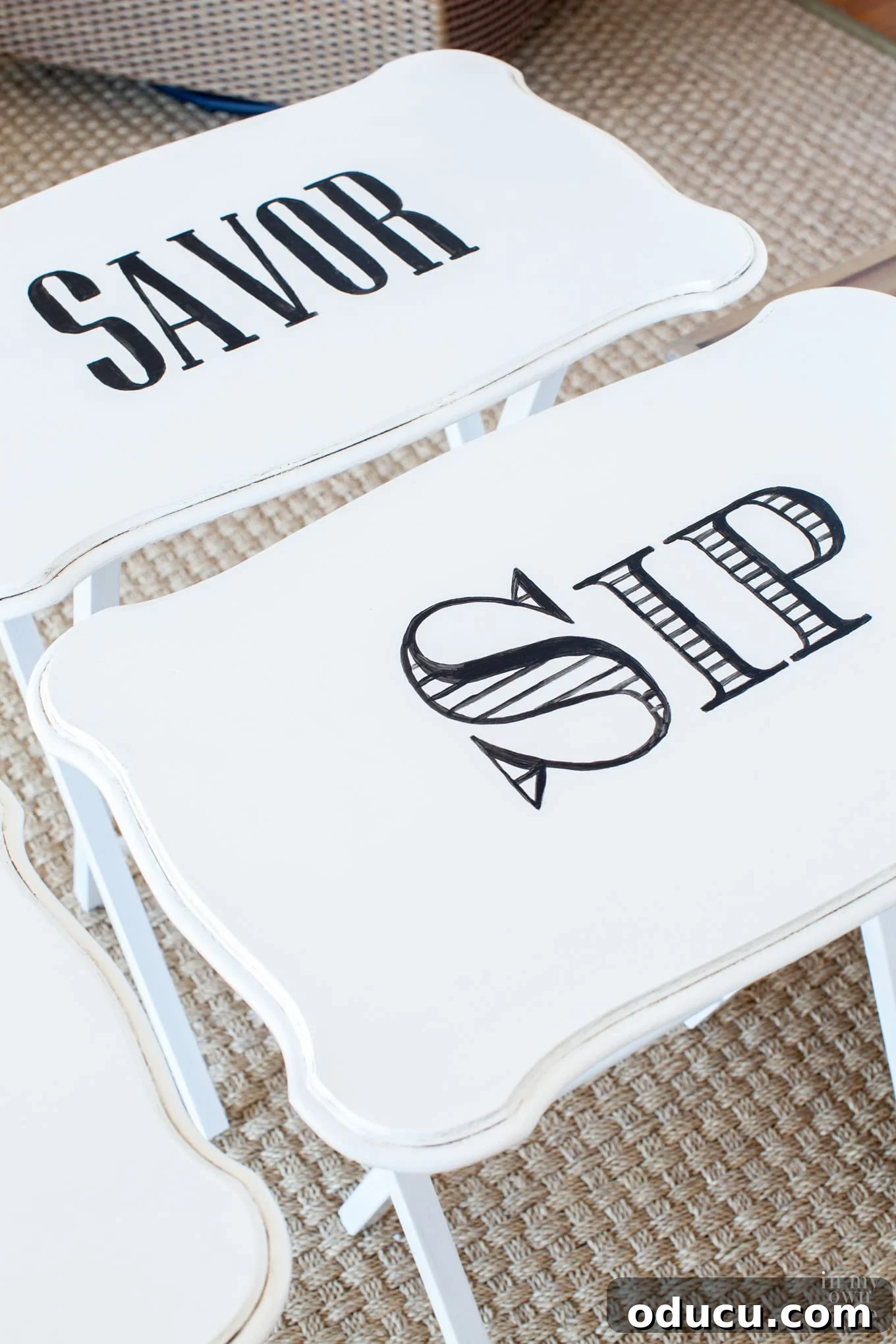 Free printables for TV tray tables