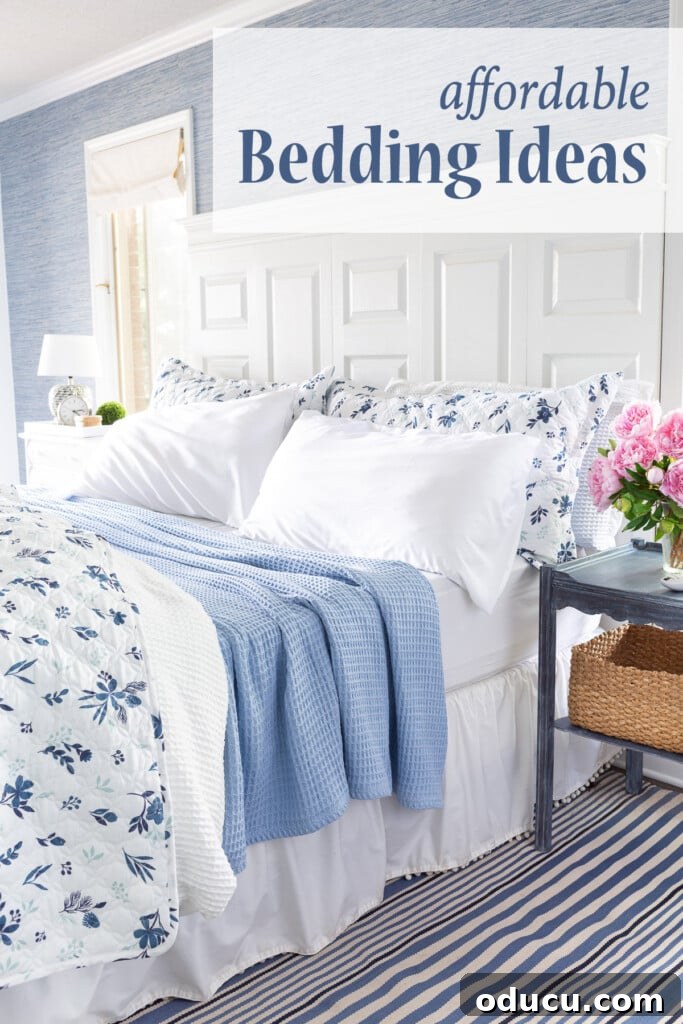 Bedroom Blooms: Your Instant Spring Refresh 11 A Bedsure review featuring affordable bedding ideas for soft and luxurious bedding, perfect for a bedroom refresh.