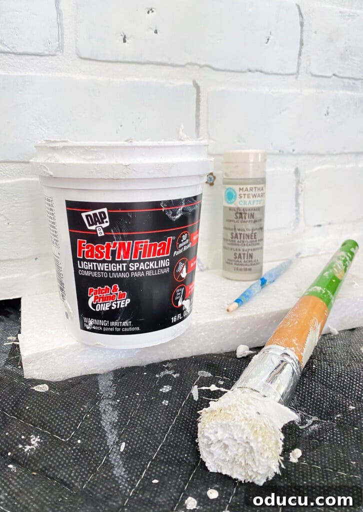 Instant Brick Wall: DIY with Faux Panels from Your Local Store 8 Supplies needed to paint and texture a faux brick panel