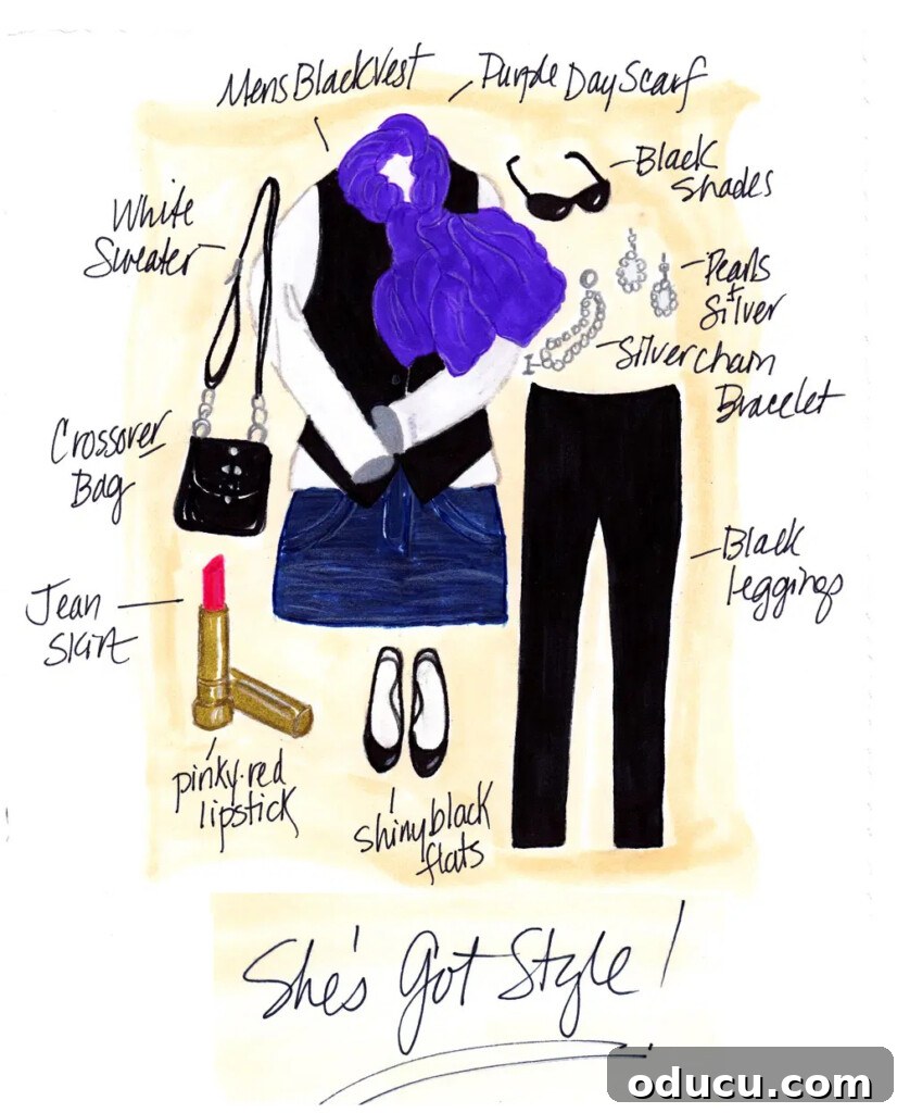 Playing With My Style 2 My first blog post featuring a women's fashion illustration