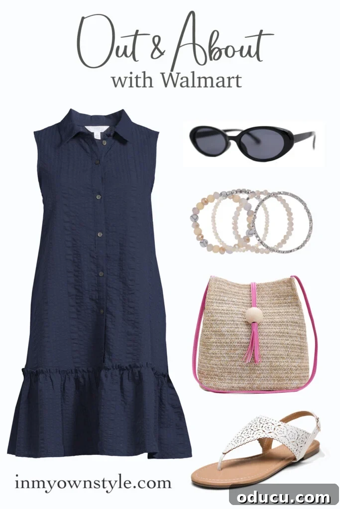 Playing With My Style 9 Out and About with Walmart fashions - a stylish summer outfit idea