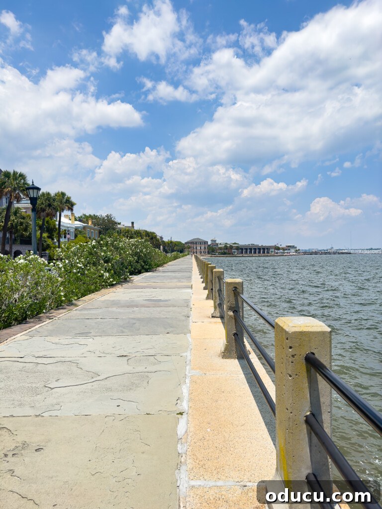 Raised Walkway along Charleston Harbor