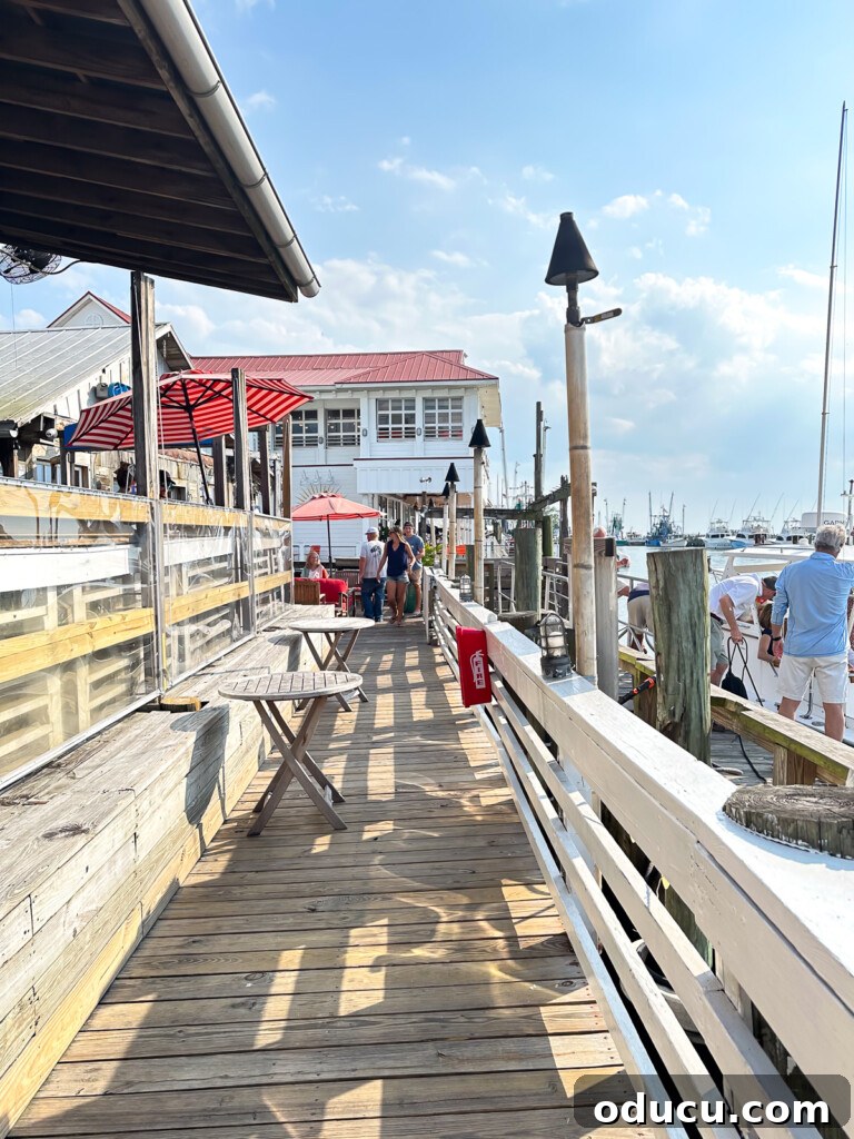 Shem's creek restaurant row in Mount Pleasant Sc