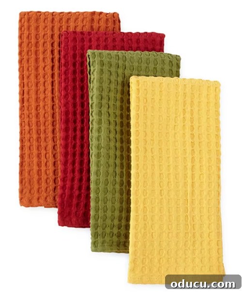 Mutfağımda Sonbahar Esintileri: Büyük Bir Yenilik Geldi! 28 Harvest-colored-waffle weave dishtowels