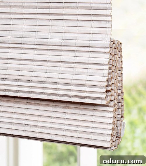 Mutfağımda Sonbahar Esintileri: Büyük Bir Yenilik Geldi! 30 white-woven-bamboo-blinds