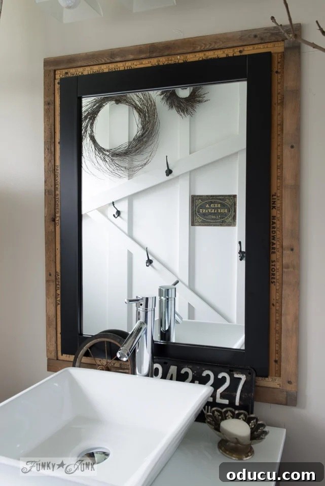 Discover Your Signature Decor Style 15 Funky Junk decorated bathroom with repurposed items.