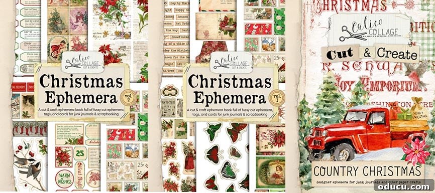 Unwrap the Magic: Best Christmas Decorating Reads 12 3 Christmas Ephemera Books