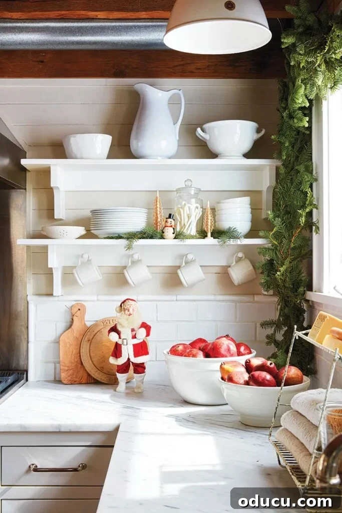 Style Expedition 173 2 A charming cottage beautifully decorated for Christmas with natural and rustic elements, showcasing festive outdoor curb appeal.